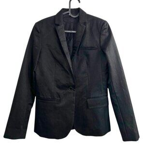 HELMUT LANG Designer Structured TAILORED Single Breasted Black 3 pocket Blazer 4